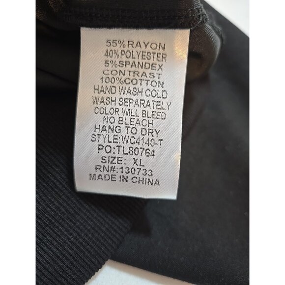 Umgee Black 1/4 Zip pullover lightweight Jacket size XL New - Picture 5 of 12